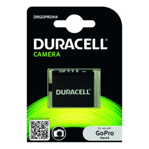 Batterie caméra sport DURACELL pour Gopro Hero4 - 4+ / Black / Silver