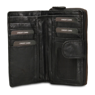 Portafoglio uomo in vera pelle - Modello Valerian Elite - 10.0 x 17.0 x 3.0 cm