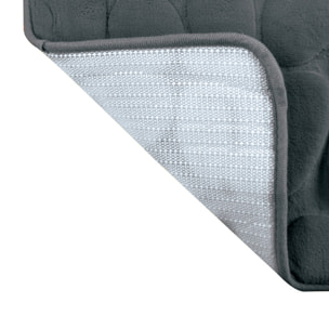Tapis de bain Microfibre PEBBLE Gris Foncé MSV