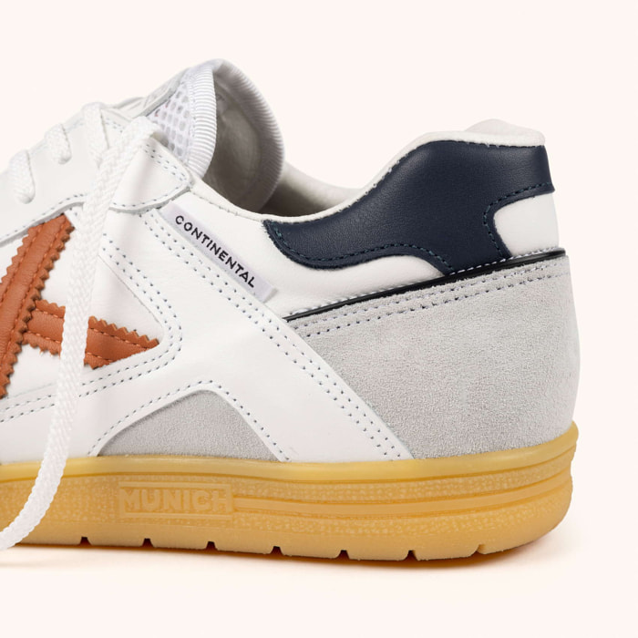 Zapatilla de Moda con Corte Clásico en Blanco y Gris MUNICH CONTINENTAL PREMIUM 13