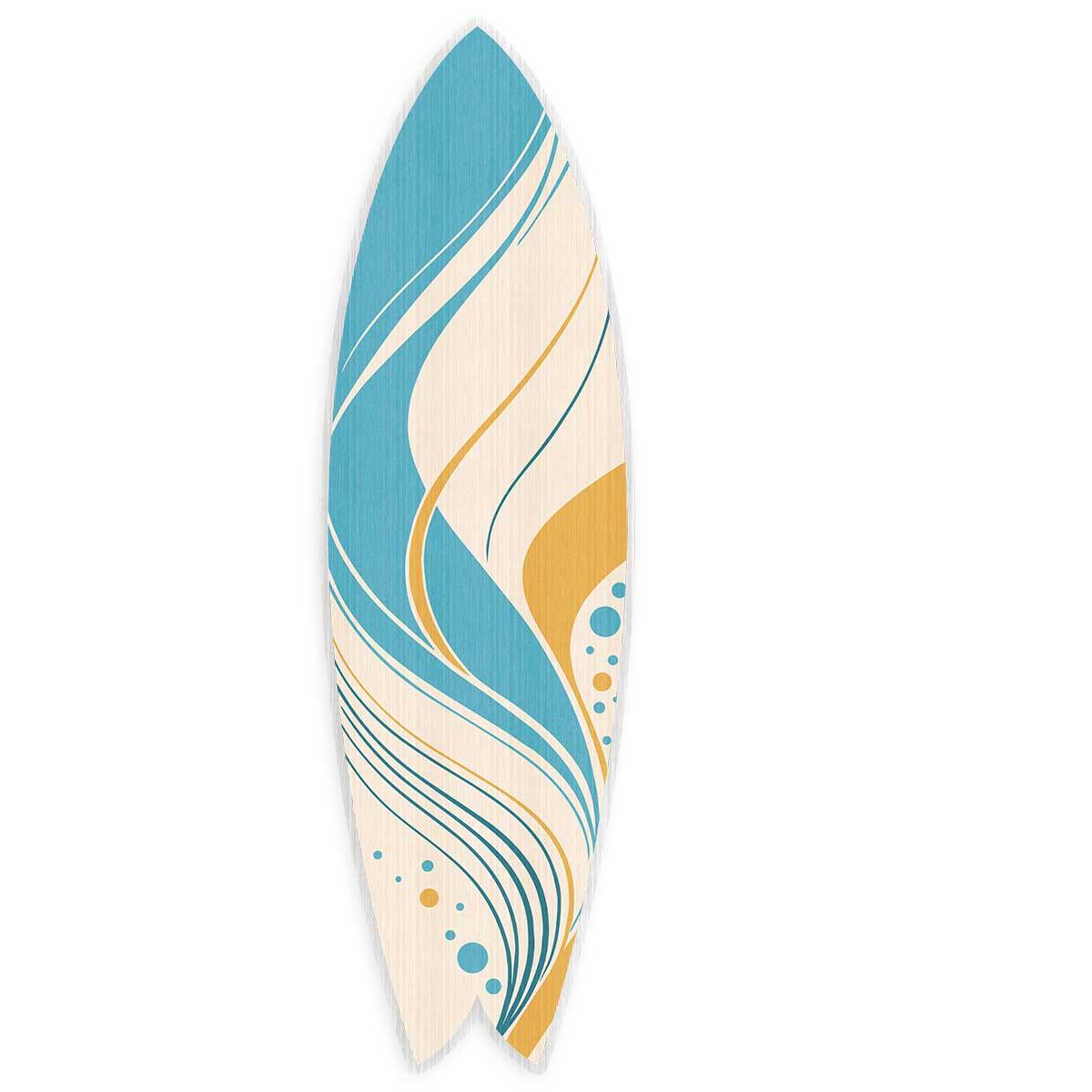Planche de surf décorative Pastel waves Tableau alu Dibond