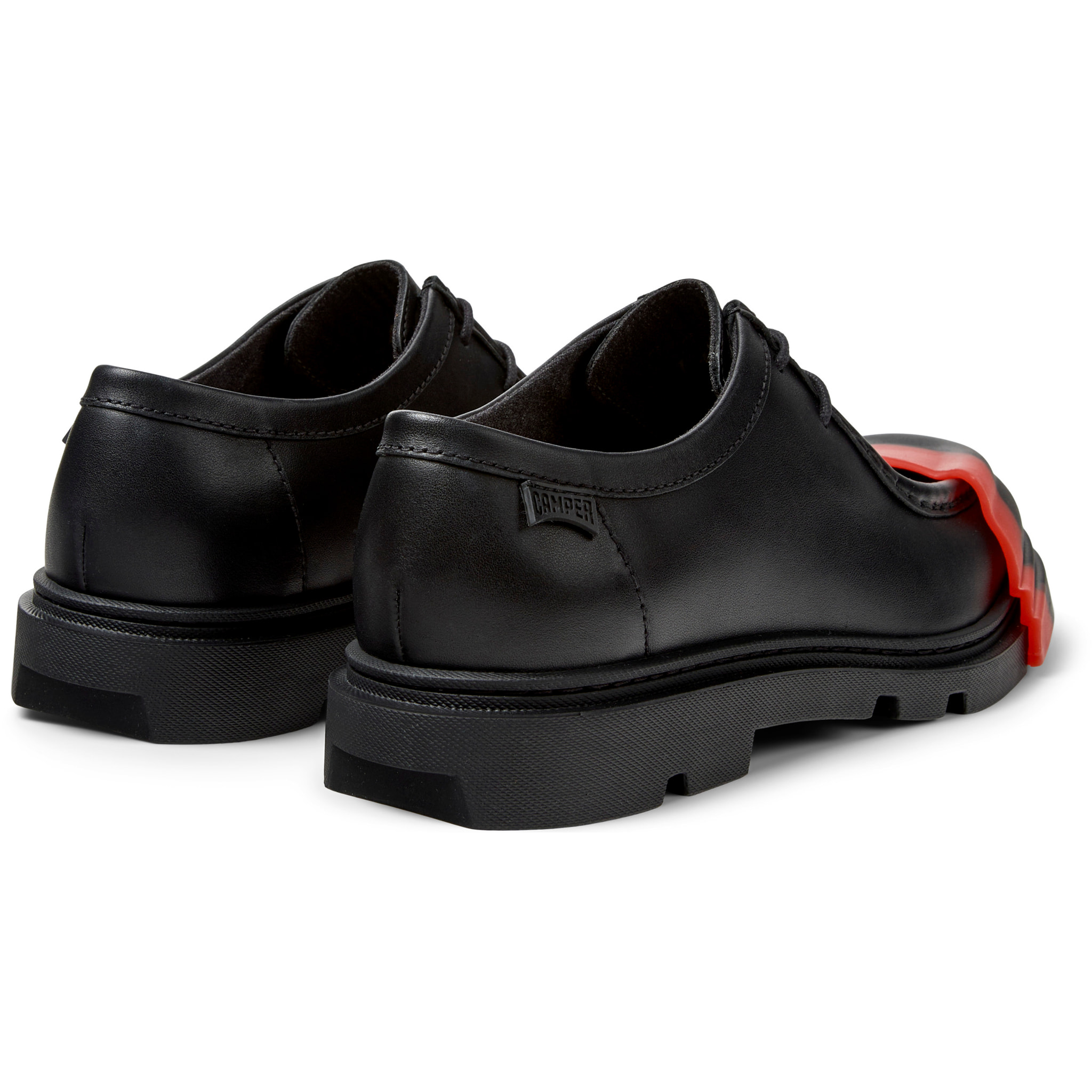 Zapatos de cordones - CAMPER Junction - Negro - Cuero liso