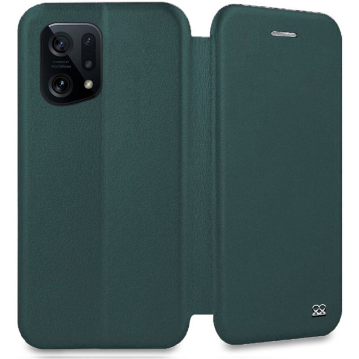 Etui IBROZ Oppo Find X5 Etui Cuir Kaki