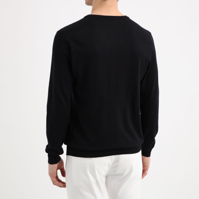 Pull Brandon - logo brodé - noir