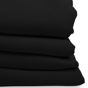 Rideau Phonique Occultant et Thermique 'MOONDREAM' galon fronceur - Noir