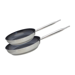 Set de 2 Poêles 24 et 28 cm céramique sans PFAS Profi Therm Platinum Elo