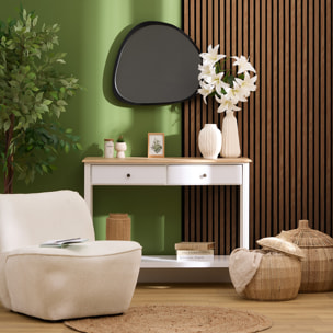 Panneau décoratif mural Colva bois foncé 240x60cm