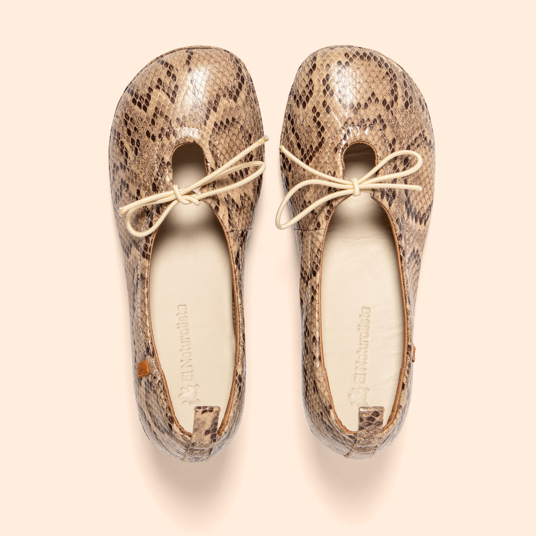 Sandalias con tacón N695 SNAKE BEIG/ ALMA color Beig