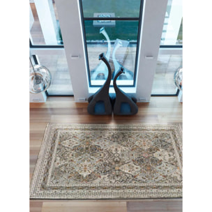 KERMAN Alfombra vintage de pelo corto gris, varias medidas disponibles.
