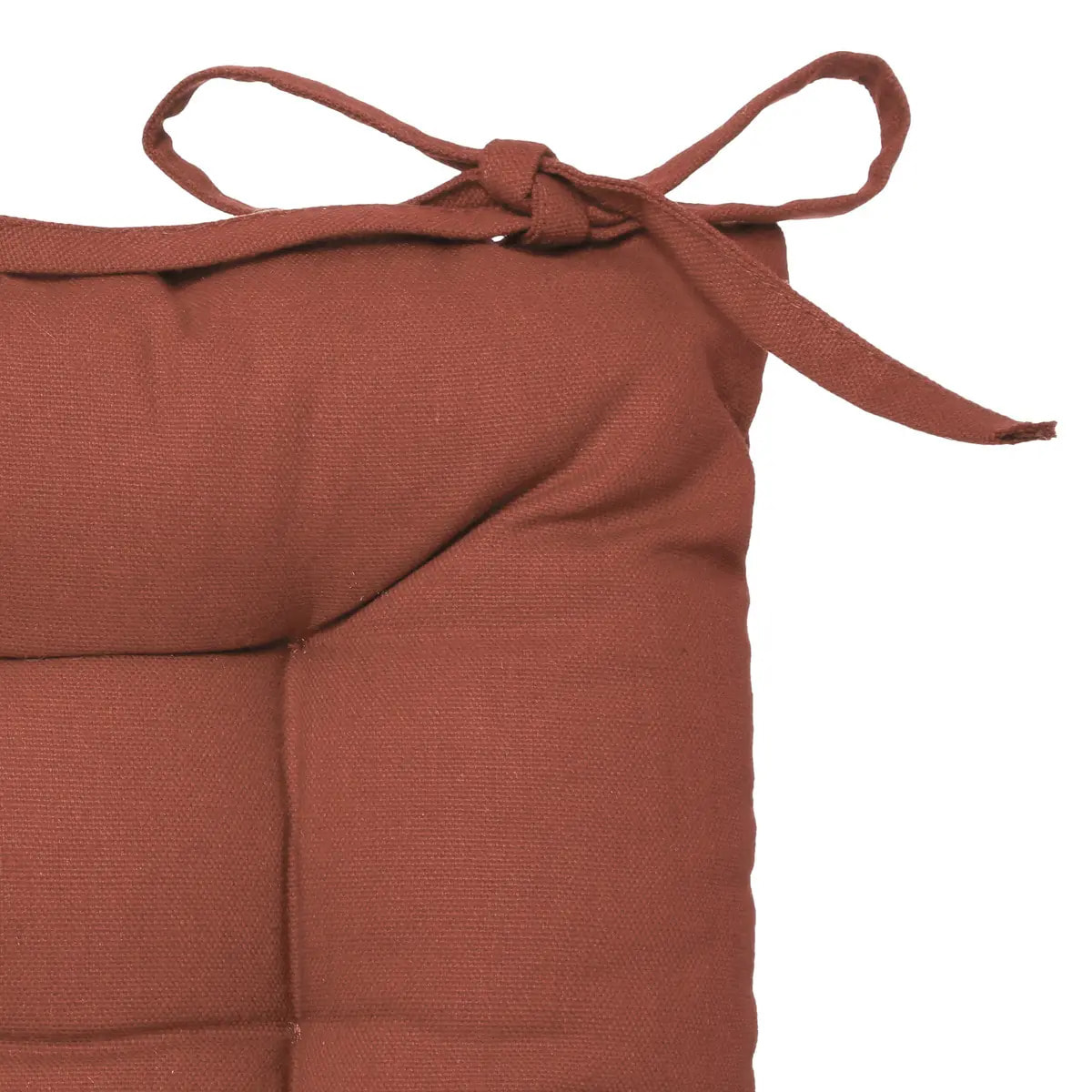 Galette de chaise rose terracotta 38x38cm