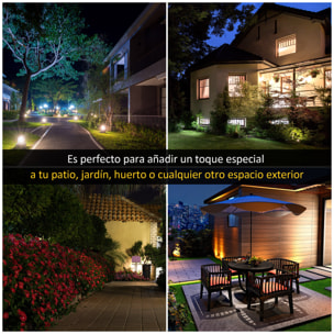 Farola Solar Luz Solar de Exterior con Panel Solar Encendido y Apagado Automático Resistente a la Intemperie Marco de Aluminio IP44 para Terraza Patio 22x22x194 cm Negro