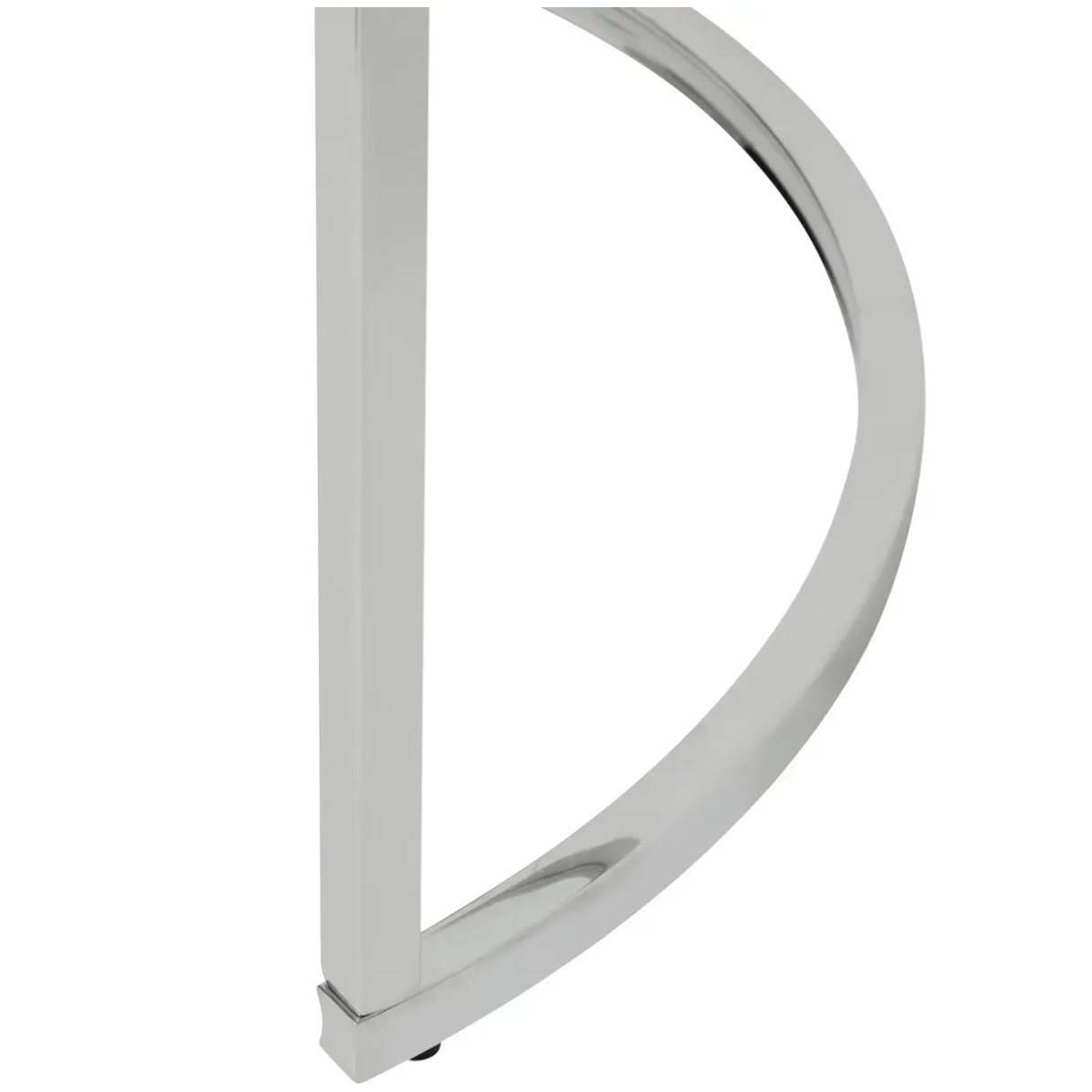 Lot de 2 tables gigognes "Kneo" argent 80x80x43,2cm