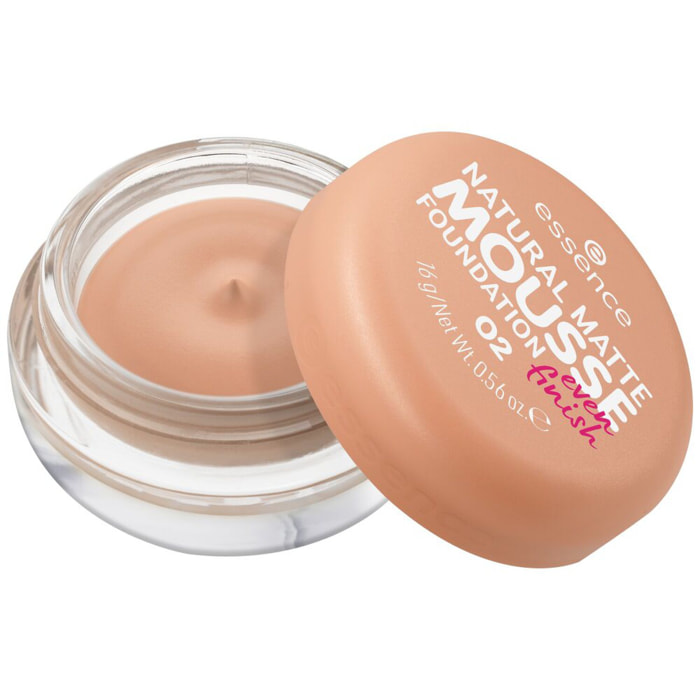 Natural Matte Mousse - Fond de Teint Mousse Fini Poudré