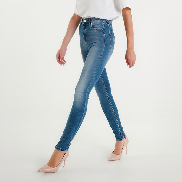 Jeans - skinny fit - cotone - blu denim