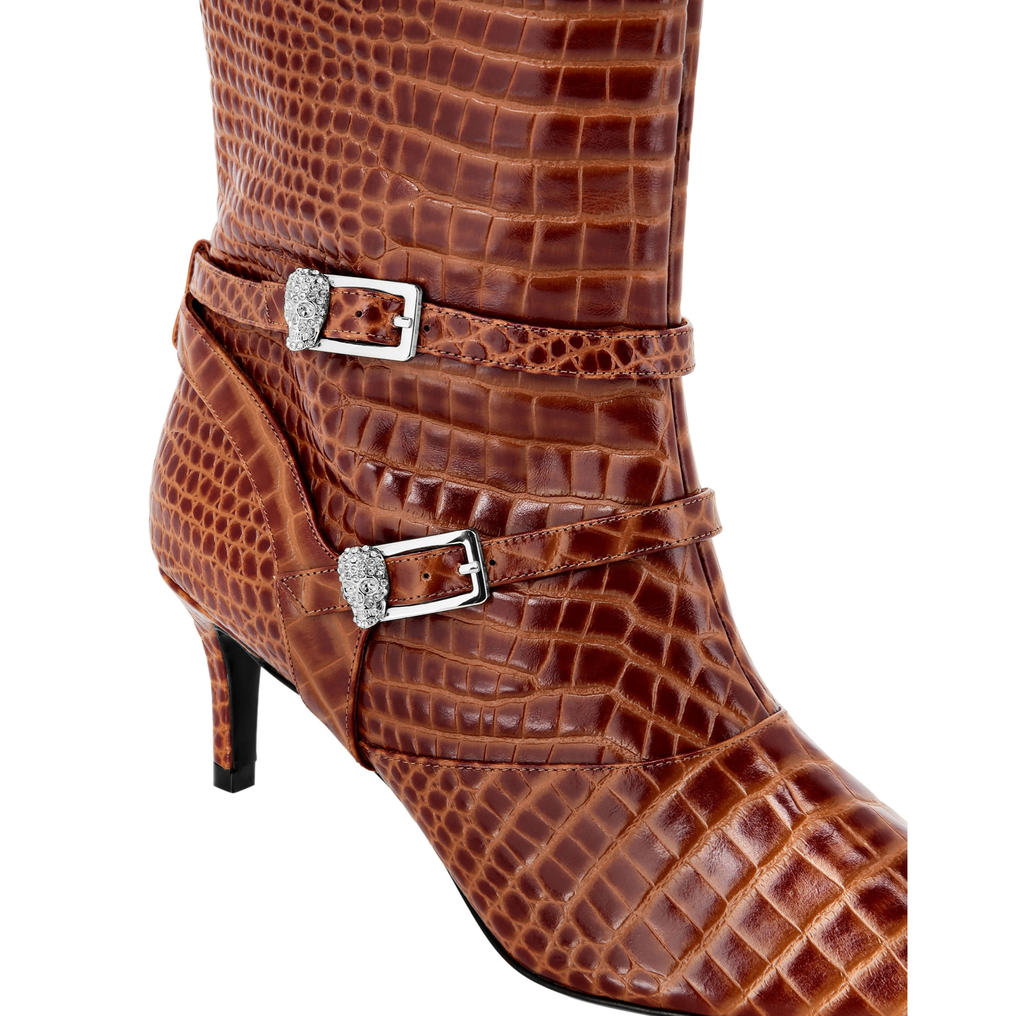 PHILIPP PLEIN Boots Lo-Heels High COCCO