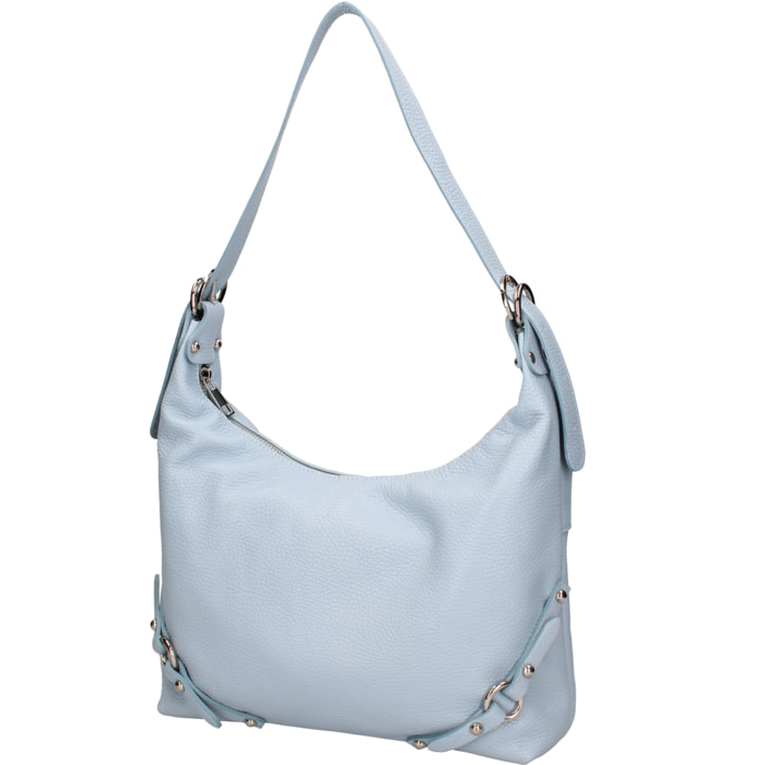 Borsa a spalla da donna In Vera pelle Made in Italy 30x30x9 cm