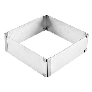 Cadre extensible rectangulaire en acier inoxydable ANGÉLIQUE