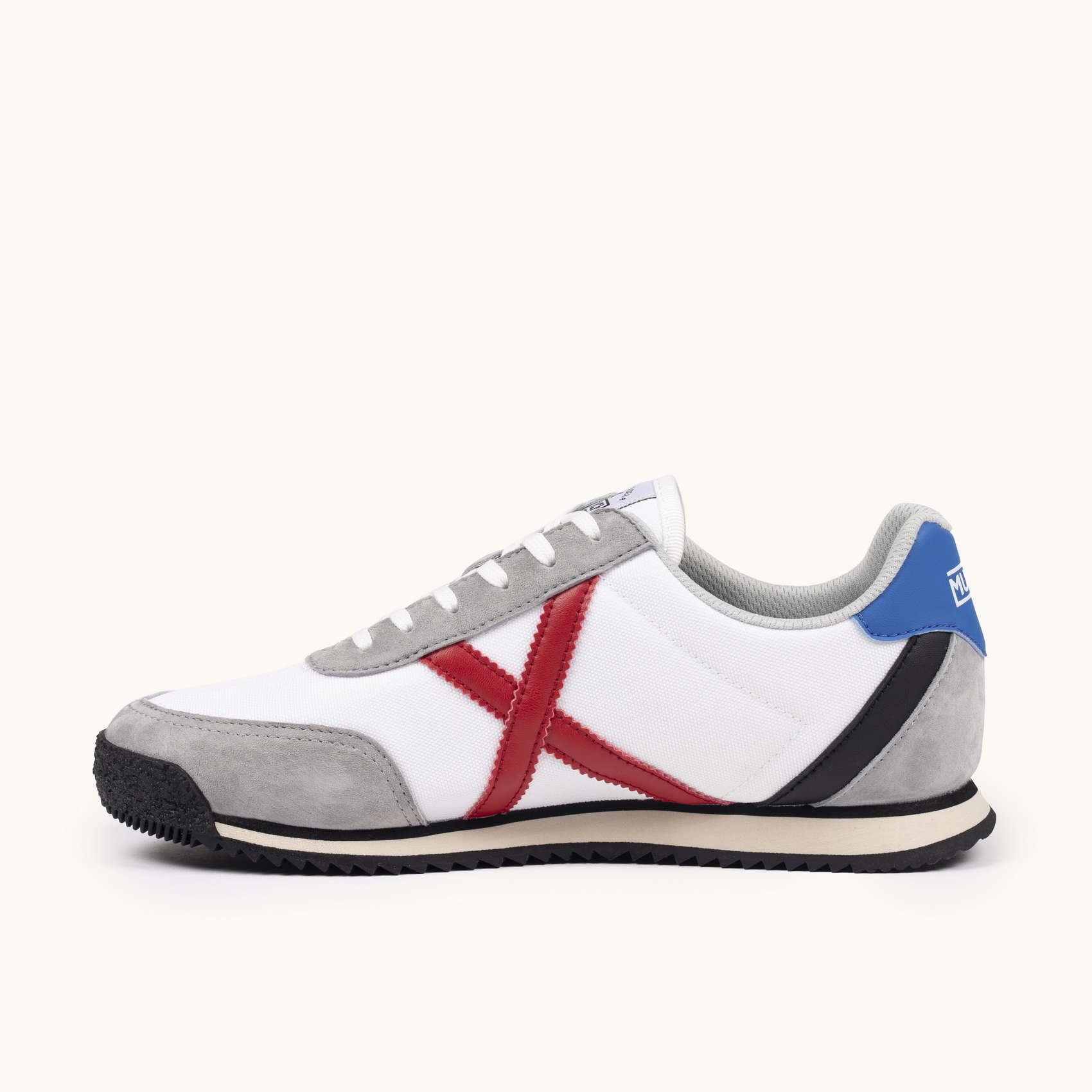 MUNICH RIBER 11 Zapatillas clasicas y planas Blanco Gris Rojo y Azul