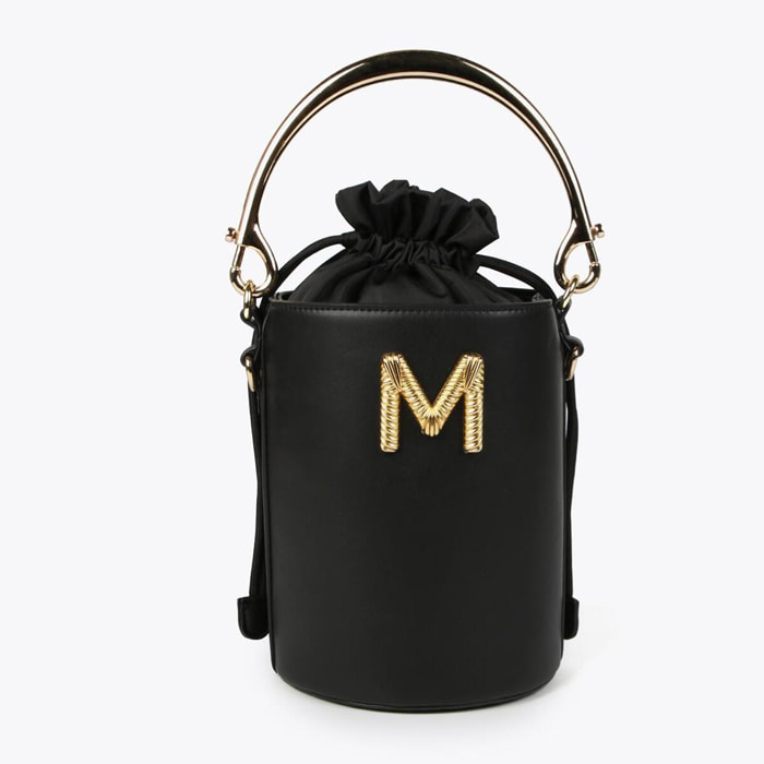 Borsa a secchiello manico in metallo