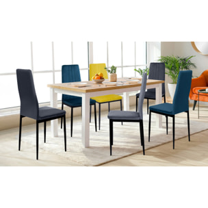 Chaises Jade - Mix color - Gris clair, gris foncé, jaune, bleu