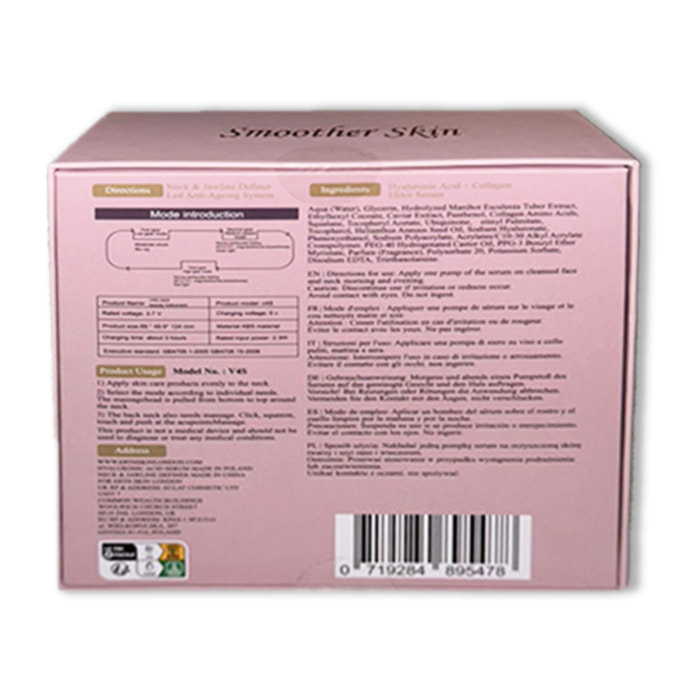 Set de ácido hialurónico antienvejecimiento (cuello y mandíbula + suero HA)