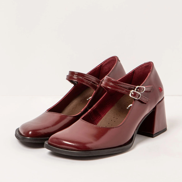Zapatos 1704 NAPPA SHINNY BURDEOS / VERONA color Burdeos