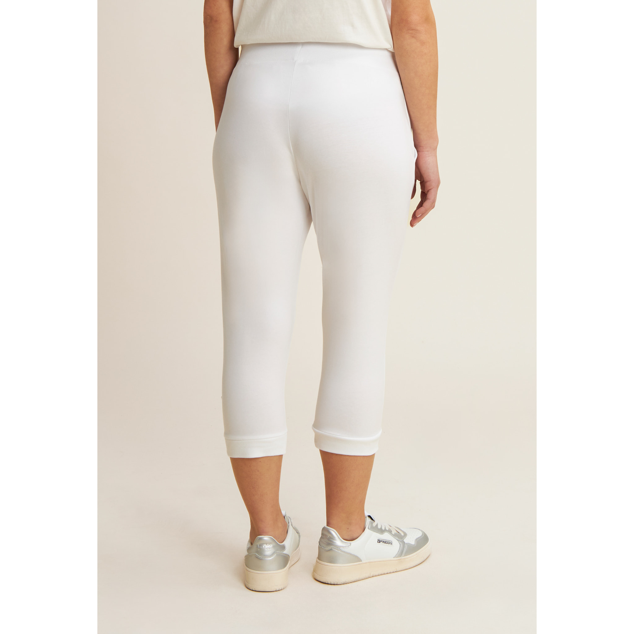 Pantaloni sportivi lunghezza capri in jersey
