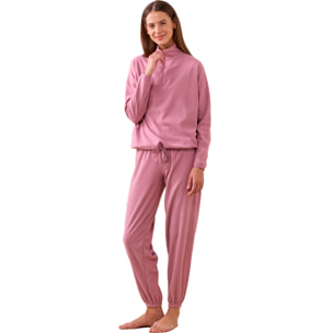 Pigiama donna camy in pile con zip Noidinotte
