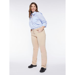 Fiorella Rubino - Pantaloni Regular modello Smeraldo - Beige