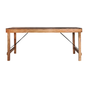 Mesa comedor de madera de mahogany en color marrón de 180x90x77cm