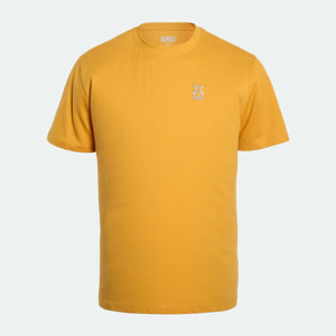Camiseta MUNICH básica de algodón mostaza