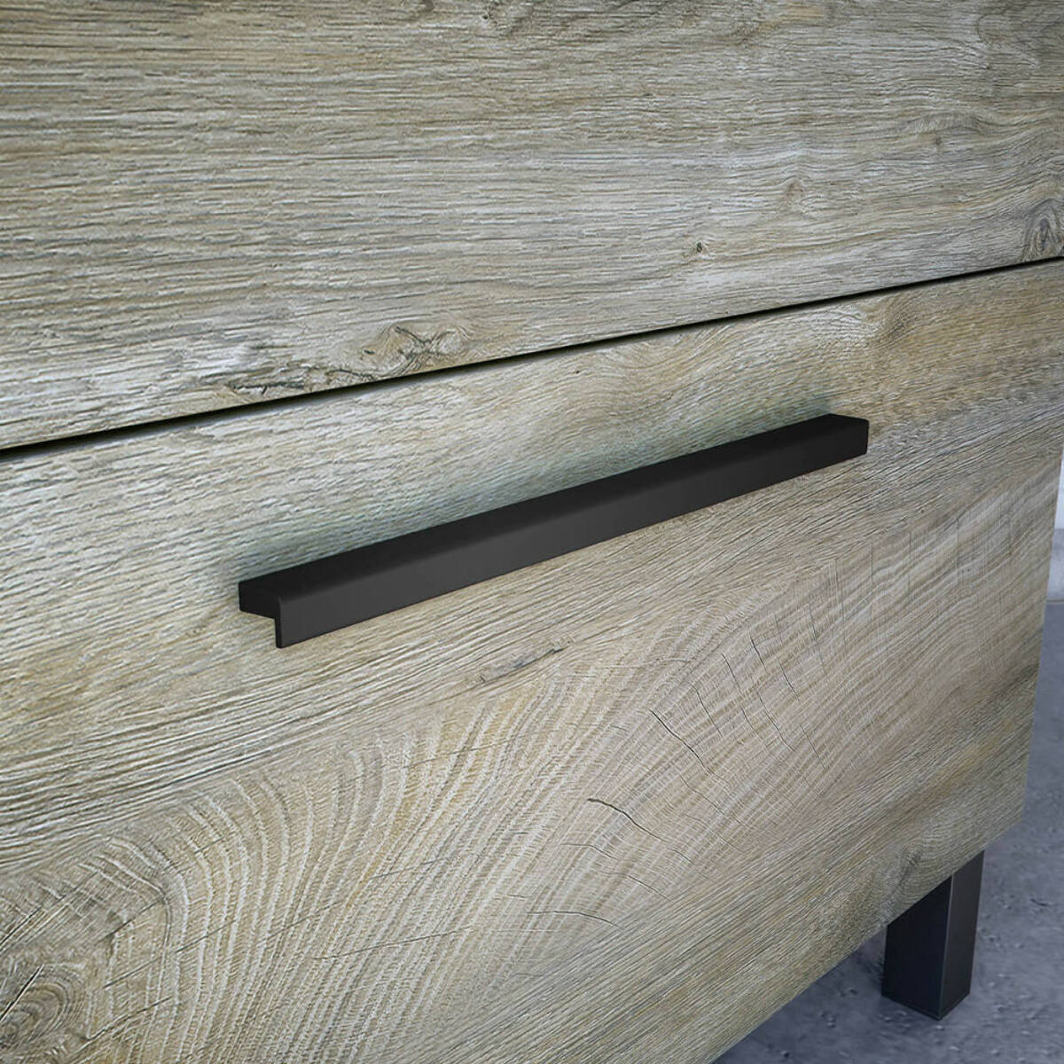 Mobile sottolavabo Almenia, Mobiletto per bagno, Armadio a 2 ante con specchio, lavabo non incluso, 50x40h80 cm, Rovere