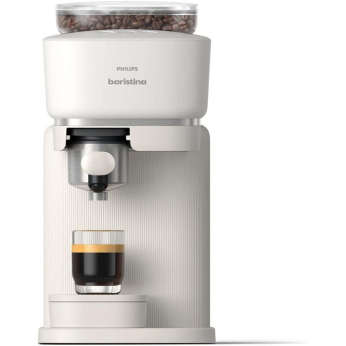 Machine à expresso PHILIPS Baristina BAR300/00 cafetière à grain Blanche