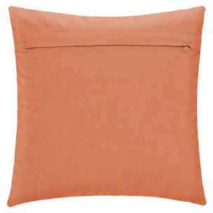 Coussin "Inca" en coton tufté terracotta 40x40 cm