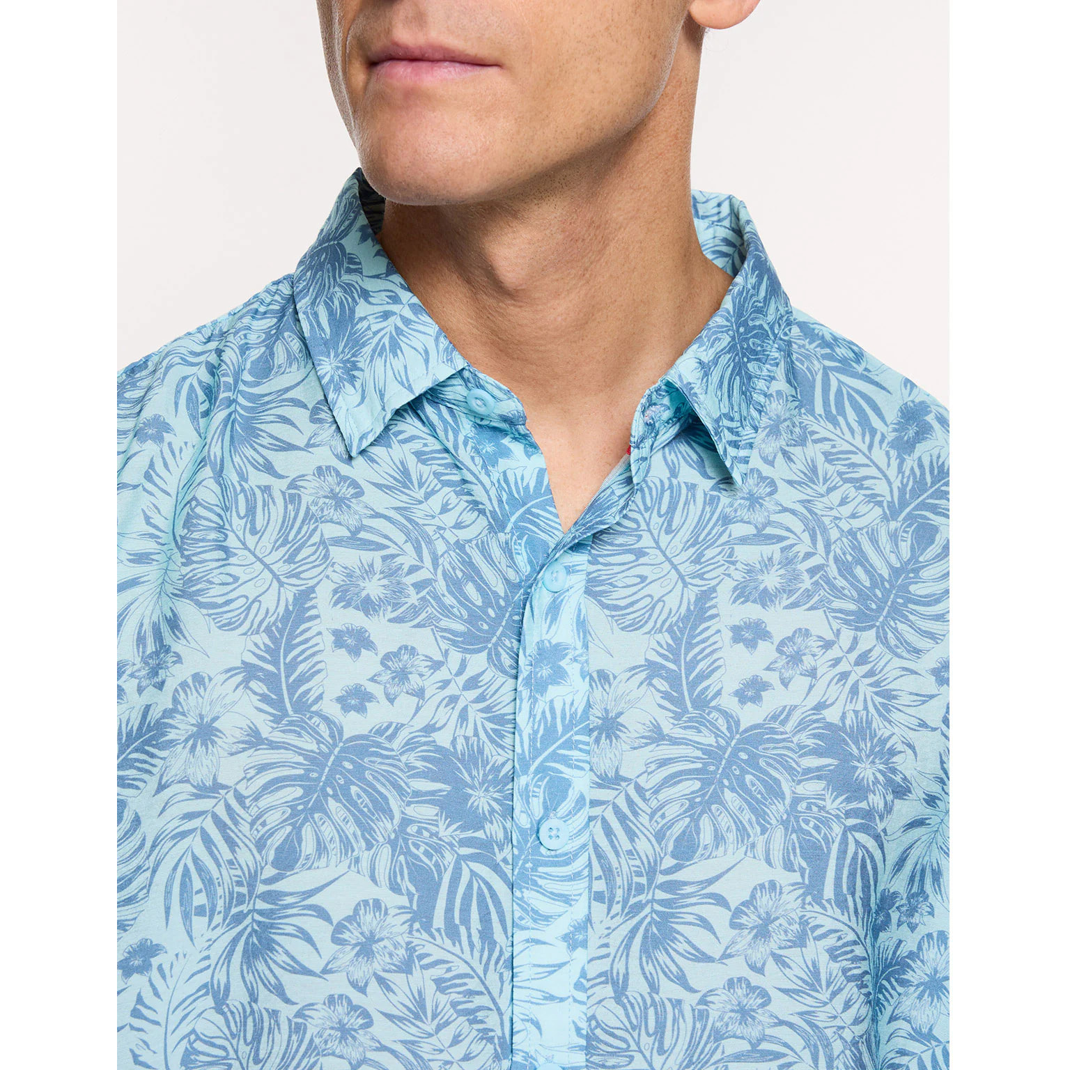 Camisa Manga Corta Azul - Westor