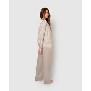 Pigiama lungo in raso da donna friday solid