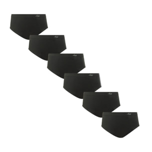 Slip Culotte Maxi Donna Liabel Conf 6pz, Art. AZ2560N Nero