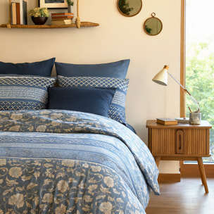 Parure Housse De Couette 3pcs avec Taies oreiller 100% coton Bio 57fils Debby