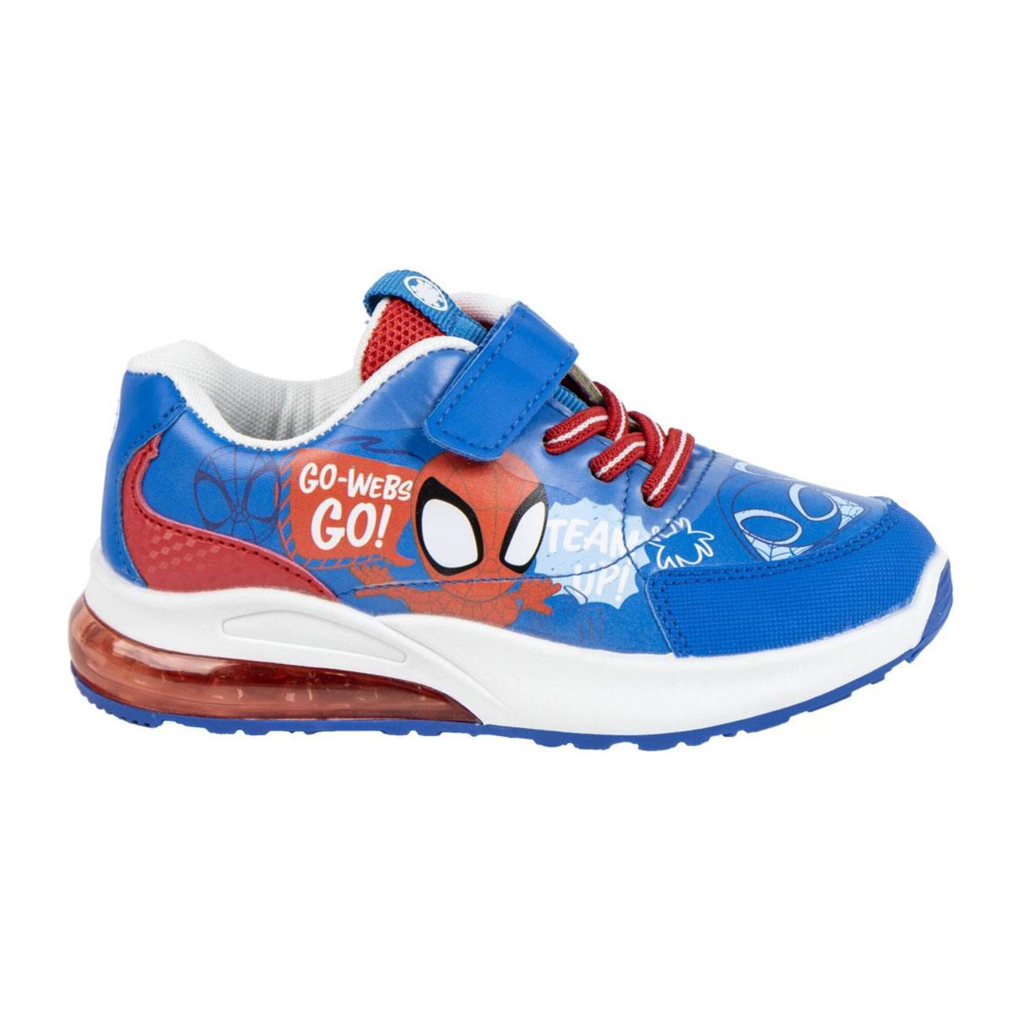 Zapatilla deportiva infantil suela ligera con luces "Spiderman"