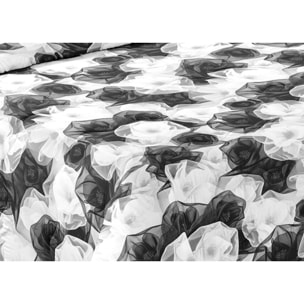 Trapunta Invernale 300gr Made in Italy Piumone Clado Linea Scaldanotti Disegno Dafne Nero