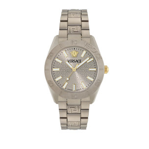 Versace Reloj Analógico De Cuarzo V-Dome Alluminium.timeles