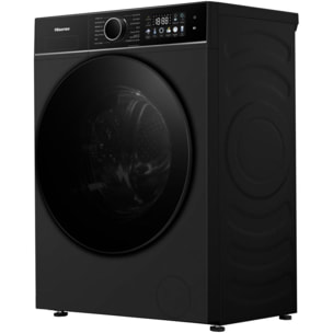 Lave linge séchant hublot HISENSE WD3I8043BBF2 - 8/5 kg - 1400 tr/min - Classe D - Connecté - Noir