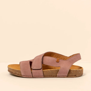 Sandalias N5799 NOBUCK LAVADO MALVA / BALANCE color Malva