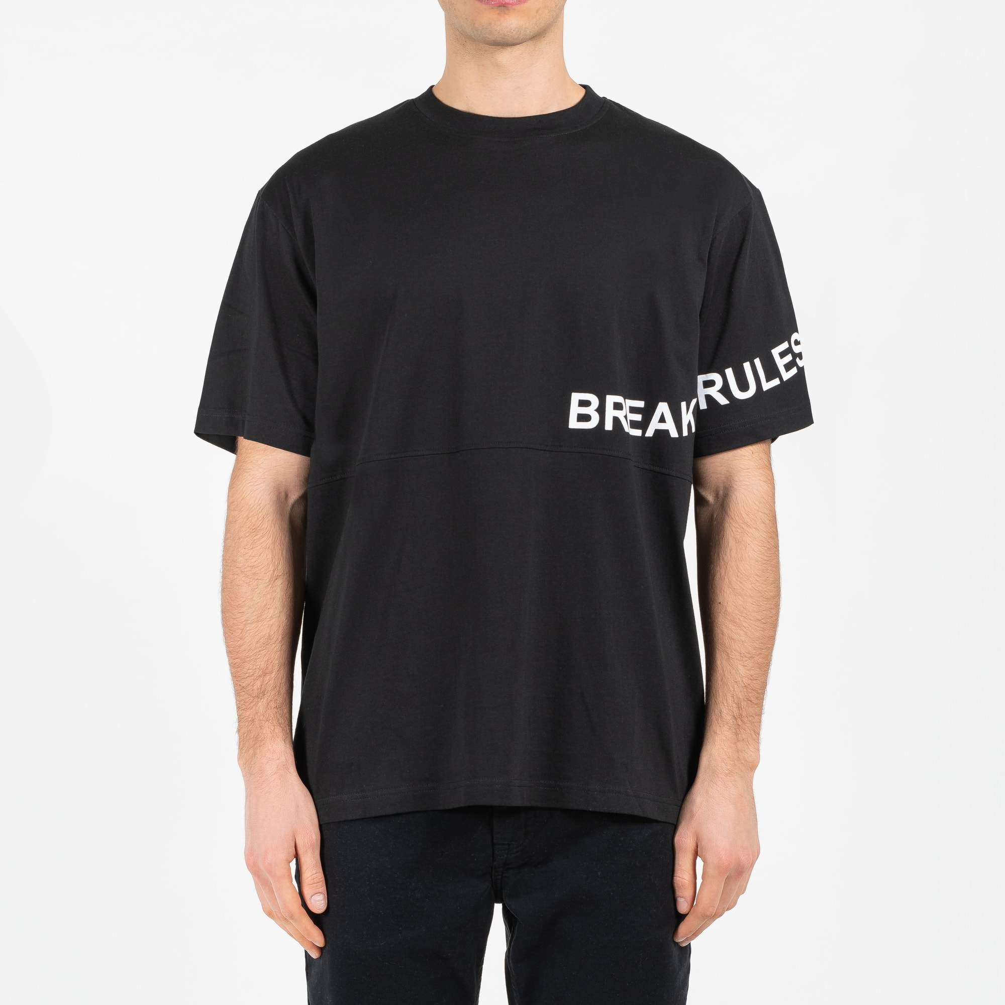 T-shirt jersey cotone organico con stampa oversize fit