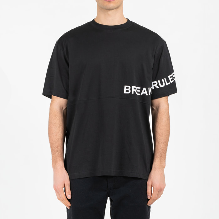 T-shirt jersey cotone organico con stampa oversize fit