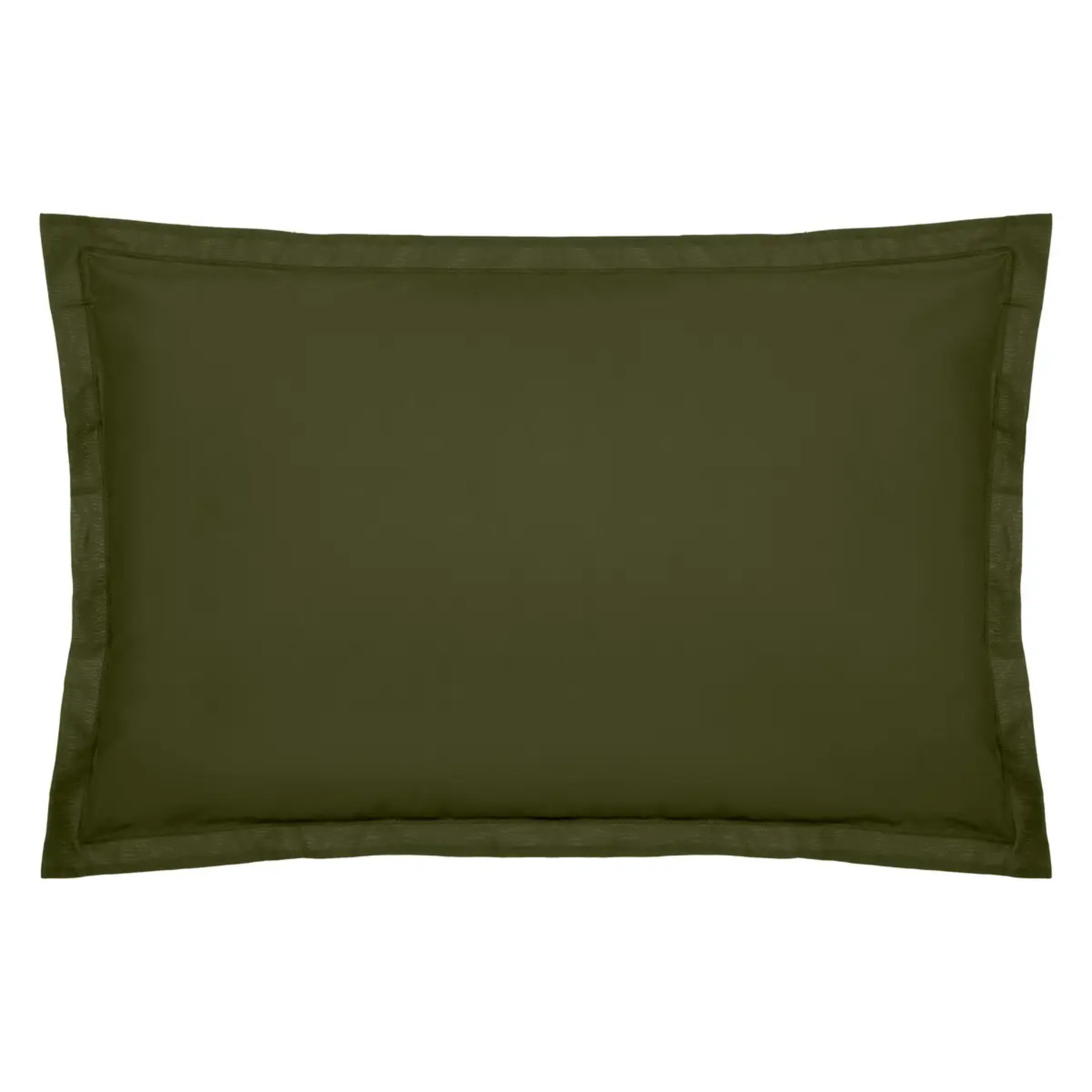 Taie d'oreiller "Carina" coton 50x70cm vert kaki