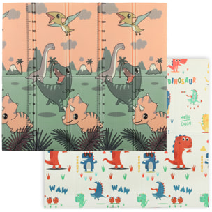 Tapis d'éveil bébé pliable épais réversible en mousse