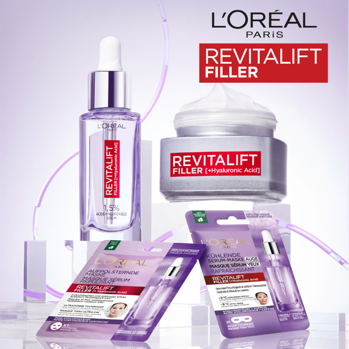 L'Oréal Paris Revitalift Filler Trousse Routine Repulpante & Hydratante à l’Acide Hyaluronique 4 produits