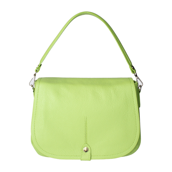 Borsa a spalla Sabina da donna In Vera pelle Made in Italy 29x20x11 cm