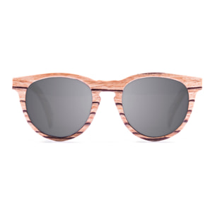 Gafas de sol KAU BERLIN - De madera de zebrano / Ahumada